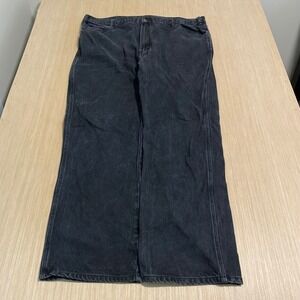 Dickies Mens Black Carpenter Jeans Relaxed Fit Denim Work Pants 40x32 14293RBK